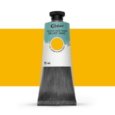 Materiais Belas Artes - Tinta Xilogravura Amarelo de diarilida, 75 ml., Caligo | totenart.com