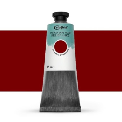Materiais Belas Artes - Tinta Xilogravura Vermelho rubi, 75 ml., Caligo | totenart.com