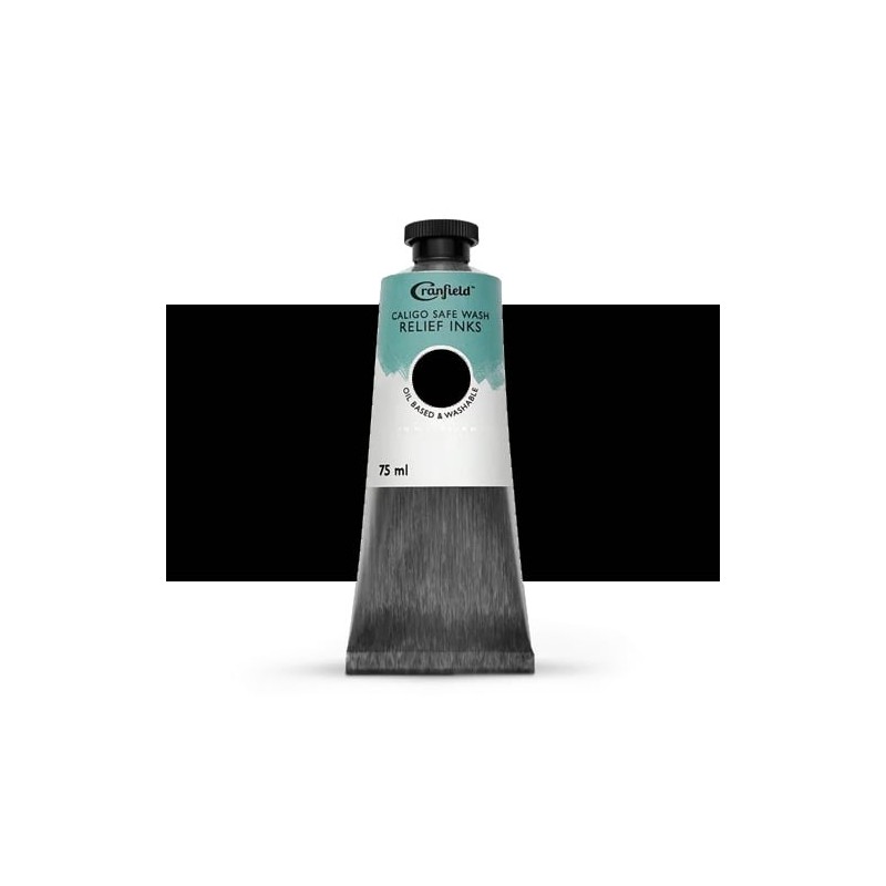Materiais Belas Artes - Tinta Xilogravura Preto, 75 ml., Caligo | totenart.com