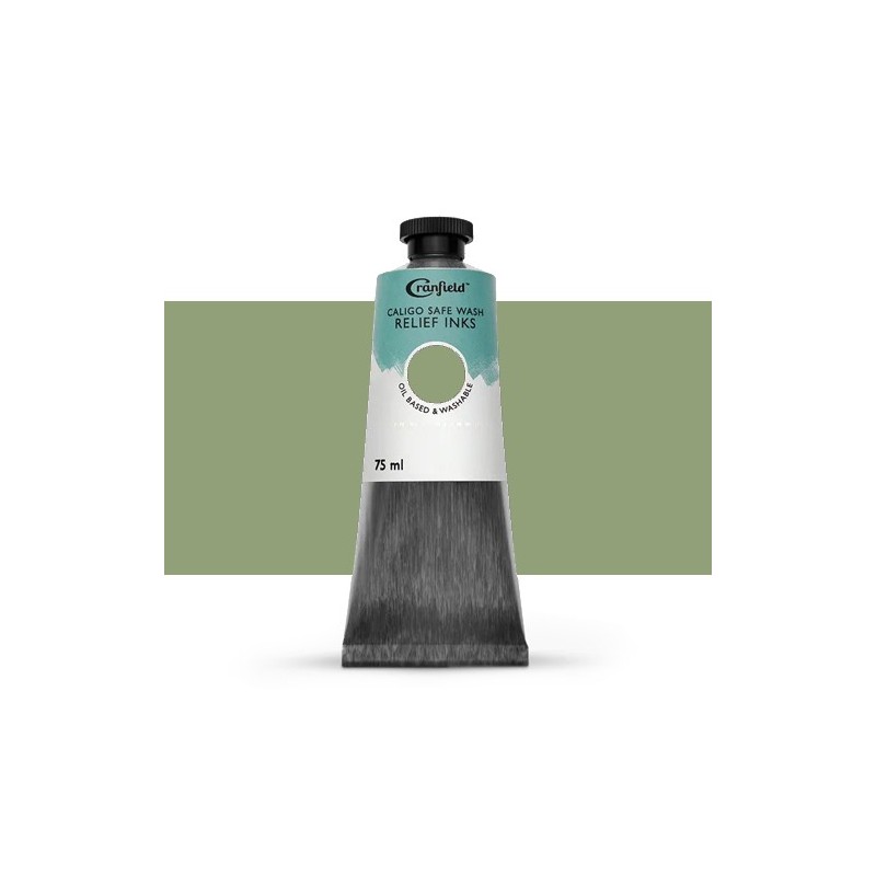 Materiais Belas Artes - Tinta Xilogravura Verde de salva, 75 ml., Caligo | totenart.com