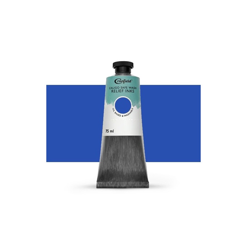 Materiais Belas Artes - Tinta Xilogravura Azul de ftalo, 75 ml., Caligo | totenart.com