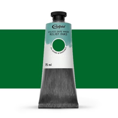 Materiais Belas Artes - Tinta Xilogravura Verde de ftalo, 75 ml., Caligo | totenart.com