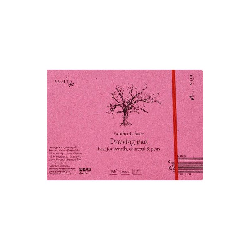 Materiais Belas Artes - Bloc de desenho, 32 folhas, 245x176 mm SM.LT | totenart.com