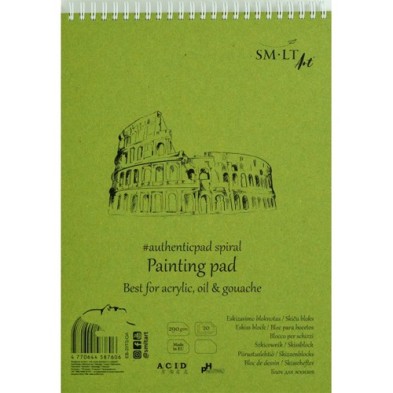 Materiais Belas Artes - Bloco de pintura em espiral, 20 folhas, 290 g, A4, SM-LT | totenart.com