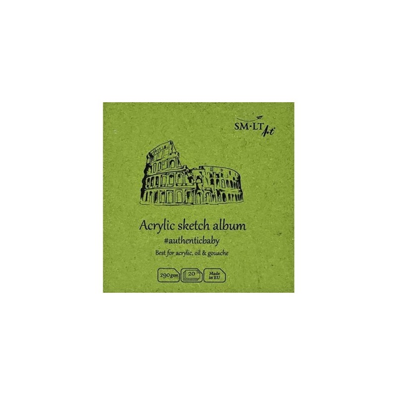 Materiais Belas Artes - Bloco de pintura em espiral, 20 folhas, 290 g, 9x9 cm, SM-LT | totenart.com