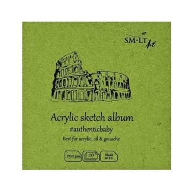 Materiais Belas Artes - Bloco de pintura em espiral, 20 folhas, 290 g, 9x9 cm, SM-LT | totenart.com