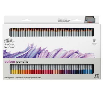 Materiais Belas Artes - Caixa metal com 72 lápis de cor Studio Collection Winsor&Newton | totenart.com