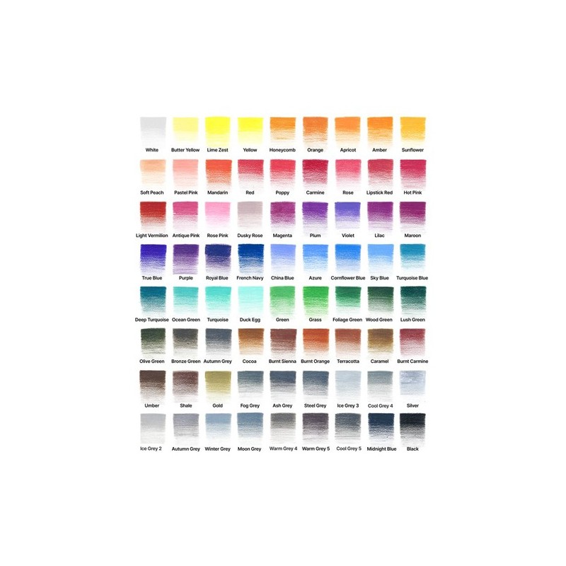 Materiais Belas Artes - Caixa metal com 72 lápis de cor Studio Collection Winsor&Newton | totenart.com