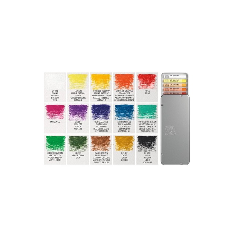 Materiais Belas Artes - Caixa pastel de óleo 15 cores Winsor&Newton | totenart.com