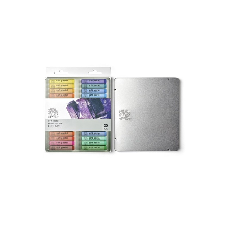Materiais Belas Artes - Caixa pastel suave 30 cores Winsor&Newton | totenart.com