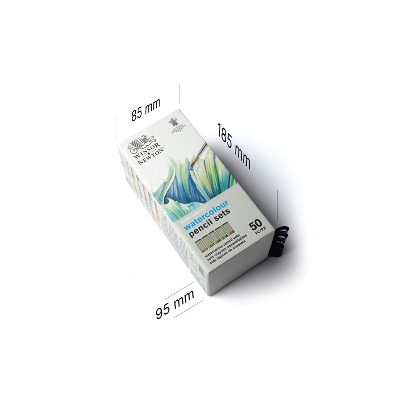 Materiais Belas Artes - Caixa com 50 lápis de aguarela Studio Collection Winsor&Newton | totenart.com
