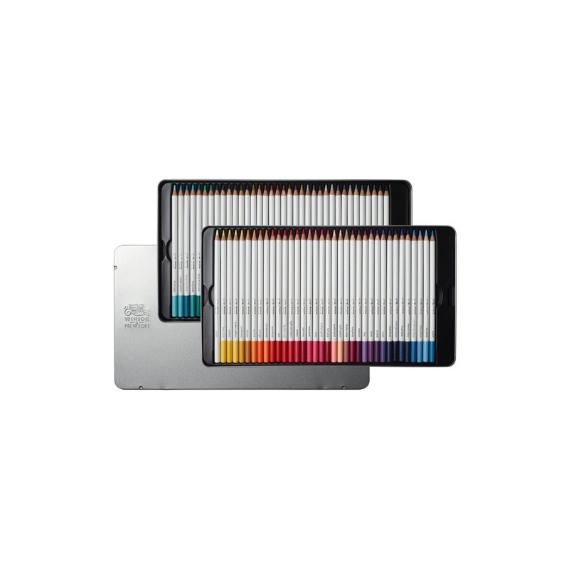 Materiais Belas Artes - Caixa metal com 72 lápis de aguarela Studio Collection Winsor&Newton | totenart.com