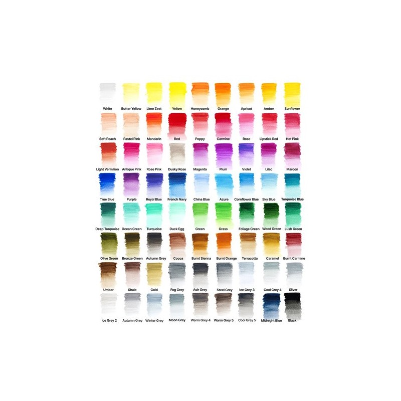 Materiais Belas Artes - Caixa metal com 72 lápis de aguarela Studio Collection Winsor&Newton | totenart.com