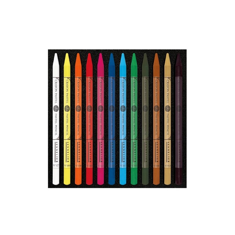 Materiais Belas Artes - Caixa de 12 lápis pastel Sennelier, Conjunto Introdutório | totenart.com
