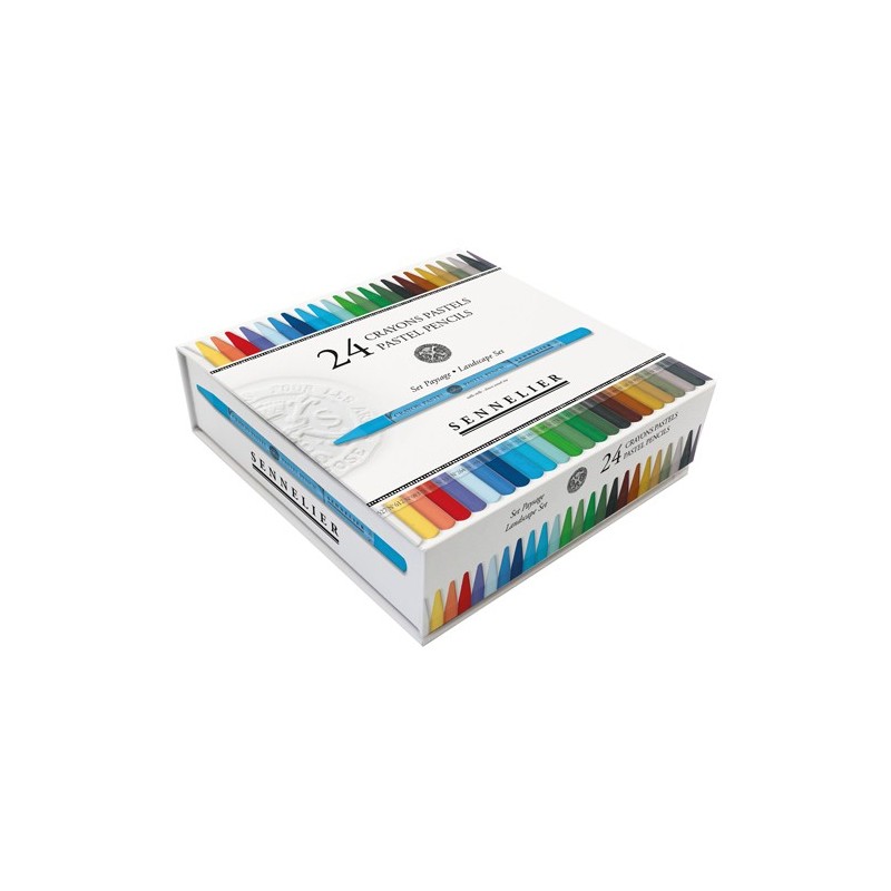 Materiais Belas Artes - Caixa de 24 lápis pastel Sennelier, Conjunto Paisagem | totenart.com
