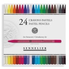 Materiais Belas Artes - Caixa de 24 lápis pastel Sennelier, Conjunto Introdutório | totenart.com