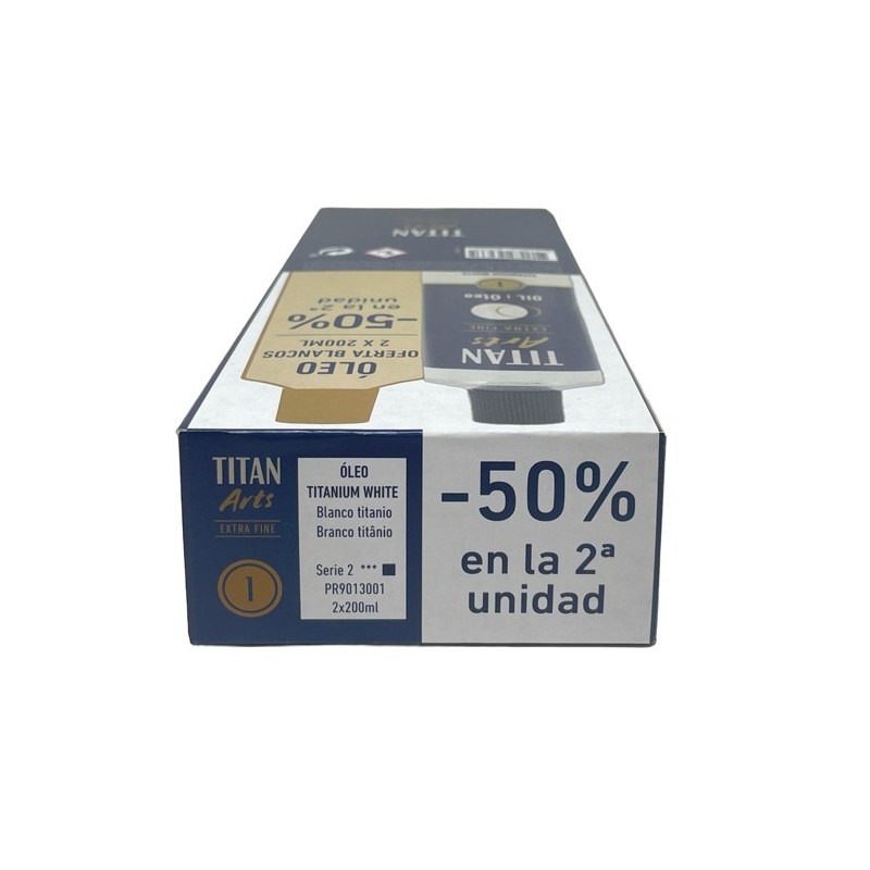Materiais Belas Artes - EDIÇÃO LIMITADA Pack de 2 óleos Titan extra fino Branco Titânio 200ml | totenart.com