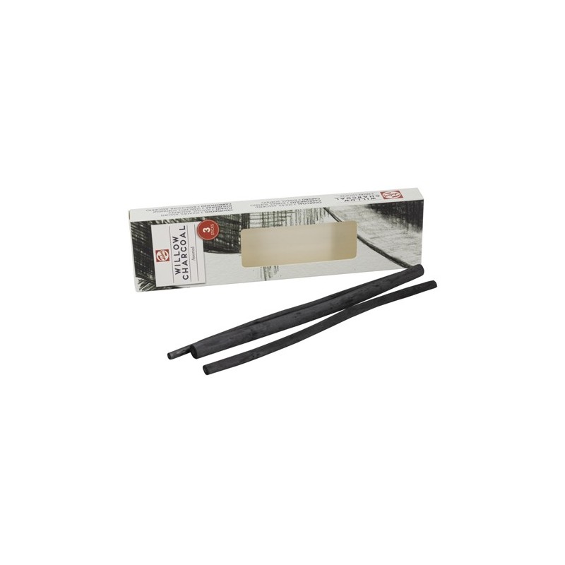 Materiais Belas Artes - Carvões sortidos Talens, caixa 3 uds | totenart.com