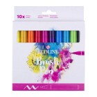 Materiais Belas Artes - Set Marcador Aquarela Ecoline Brush Pen 10 ud | totenart.com