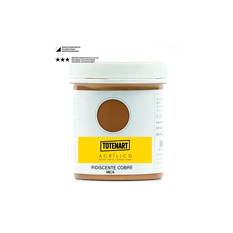 Materiais Belas Artes - Acrílico Irisado Cobre 250 ml. totenart | totenart.com