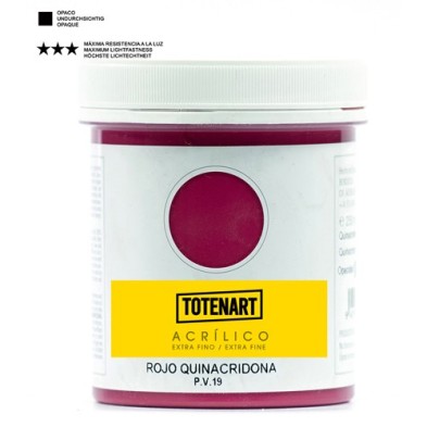 Materiais Belas Artes - Acrílico Vermelho Quinacridona 250 ml. totenart | totenart.com