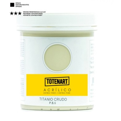 Materiais Belas Artes - Acrílico Titânio Cru 250 ml. totenart | totenart.com