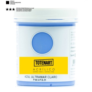 Materiais Belas Artes - Acrílico Azul Ultramar Claro 250 ml. totenart | totenart.com