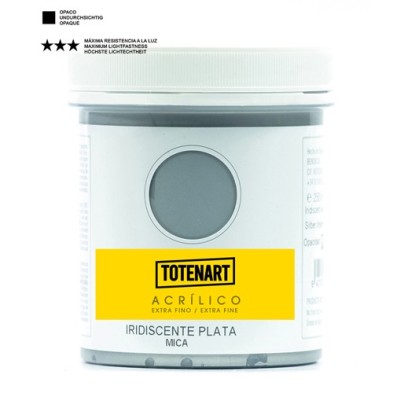 Materiais Belas Artes - Acrílico Irisado Prata 250 ml. totenart | totenart.com