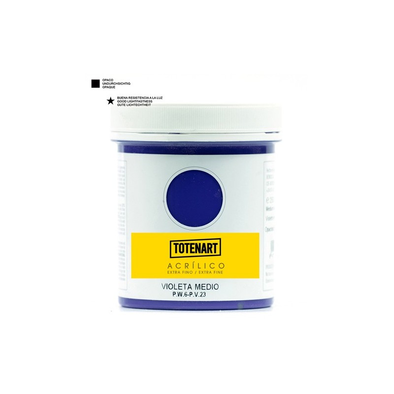 Materiais Belas Artes - Acrílico Violeta Médio 250 ml. totenart | totenart.com