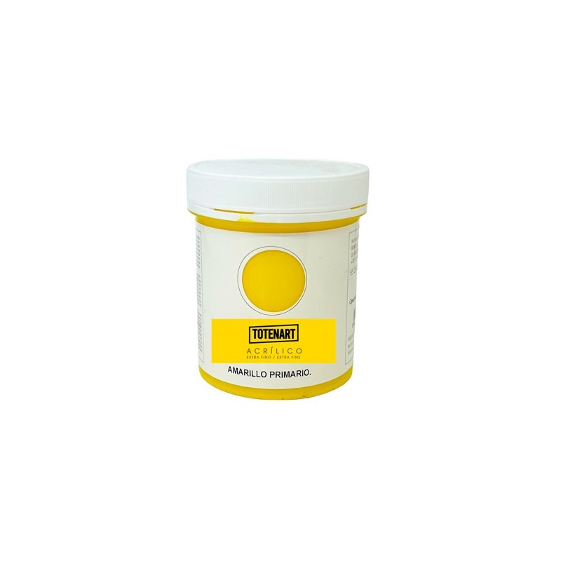 Materiais Belas Artes - Acrílico Amarelo Primário 250  ml. totenart | totenart.com