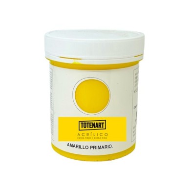 Materiais Belas Artes - Acrílico Amarelo Primário 250  ml. totenart | totenart.com