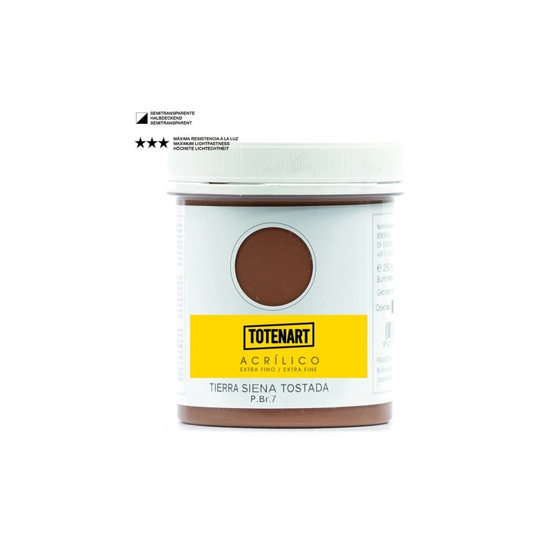 Materiais Belas Artes - Acrílico Terra Siena Torrada 500 ml. totenart | totenart.com