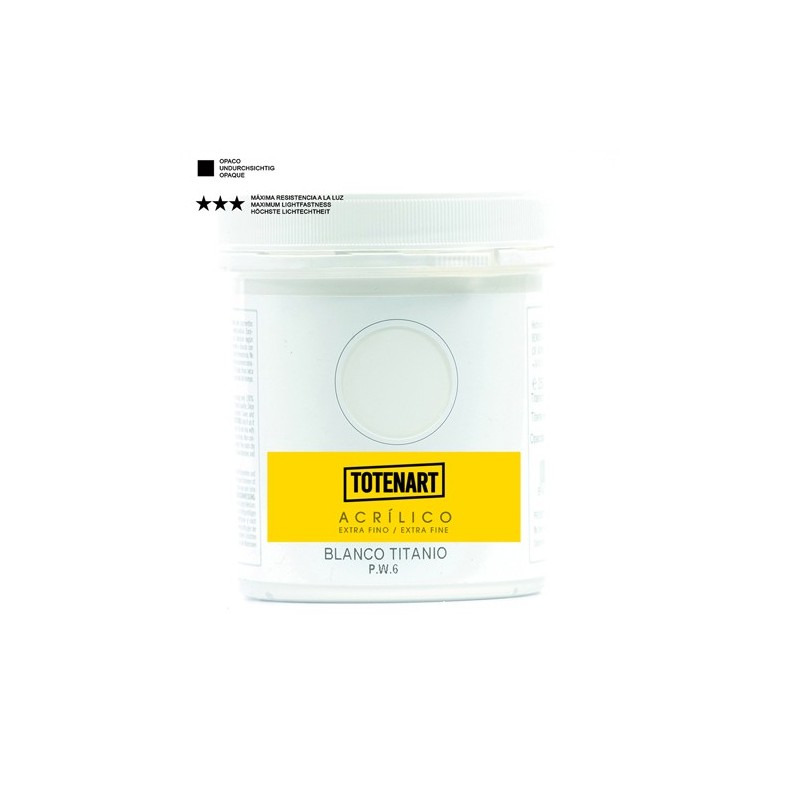 Materiais Belas Artes - Acrílico Branco Titânio 250 ml. totenart | totenart.com