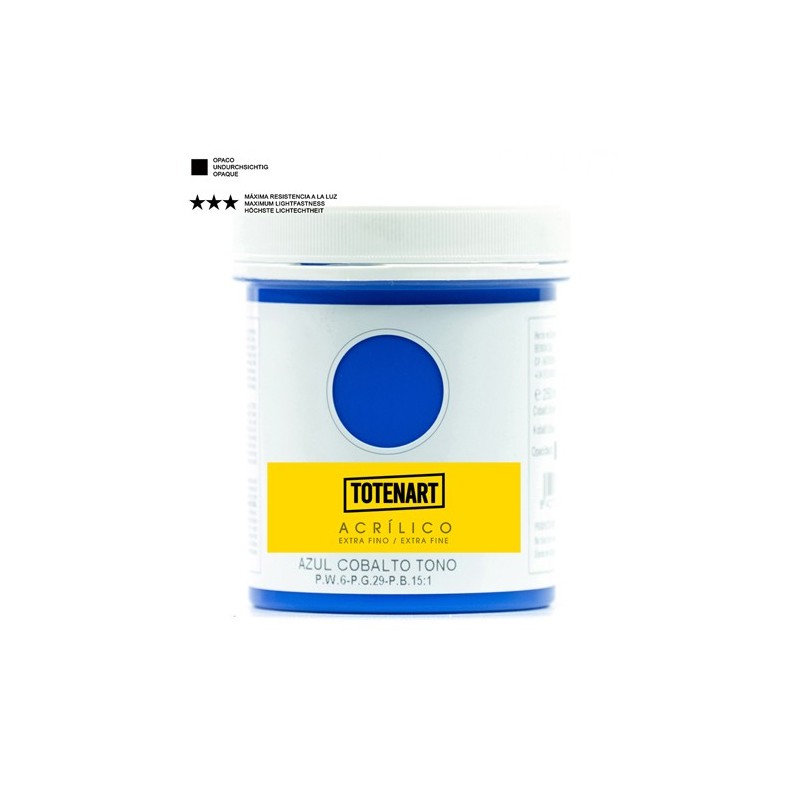 Materiais Belas Artes - Acrílico Azul Cobalto Tono 250 ml. totenart | totenart.com