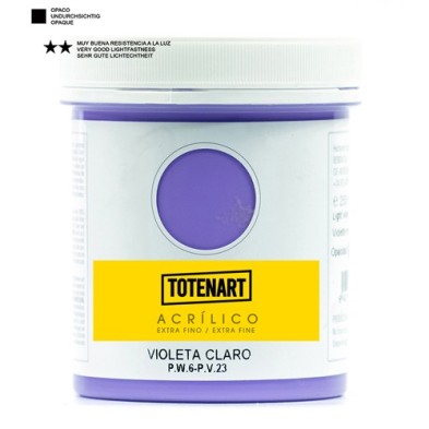 Materiais Belas Artes - Acrílico Violeta Claro 250 ml. totenart | totenart.com