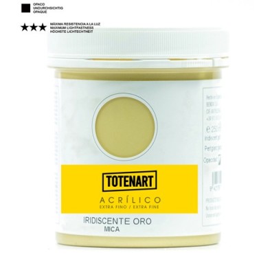Materiais Belas Artes - Acrílico Irisado Ouro 250 ml. totenart | totenart.com