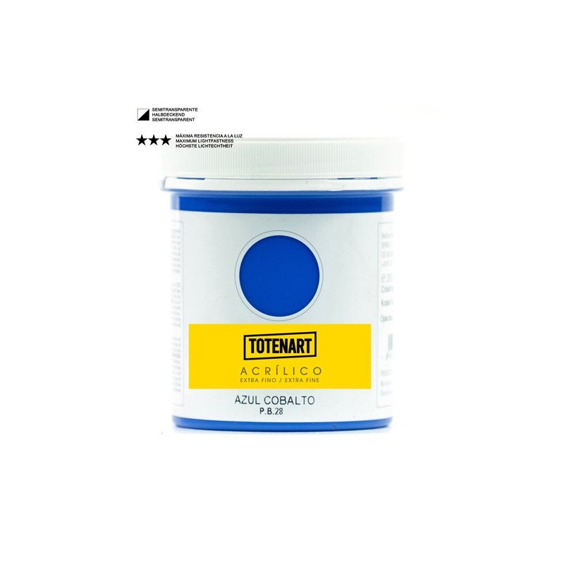 Materiais Belas Artes - Acrílico Azul Cobalto  250 ml. totenart | totenart.com