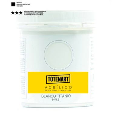 Materiais Belas Artes - Acrílico Branco Titânio 250 ml. totenart | totenart.com