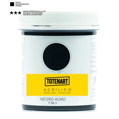Materiais Belas Artes - Acrílico Preto Fumo 250 ml. totenart | totenart.com