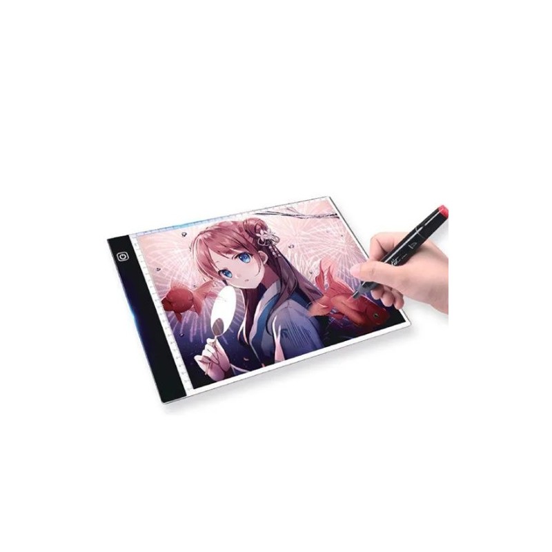 Materiais Belas Artes - Mesa de luz LED ultrafina A4 com três níveis de intensidade | totenart.com