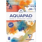 Materiais Belas Artes - Bloco Aquarela Aquapad A4 50f 300g Grano Fino Clairefontaine | totenart.com