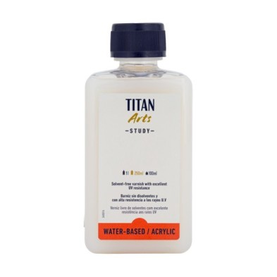 Materiais Belas Artes - Verniz fosco para pinturas acrílicas Titan Arts (250 ml) | totenart.com