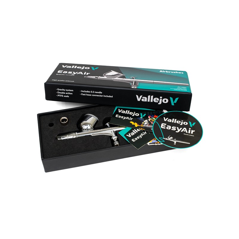 Materiais Belas Artes - Aerógrafo EasyAir dois-em-um Vallejo | totenart.com