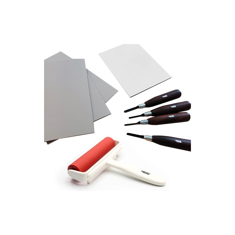 Kit Basico Xilografia-Linoleografia