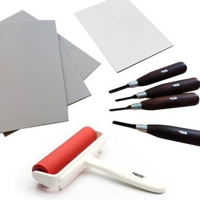 Kit Basico Xilografia-Linoleografia