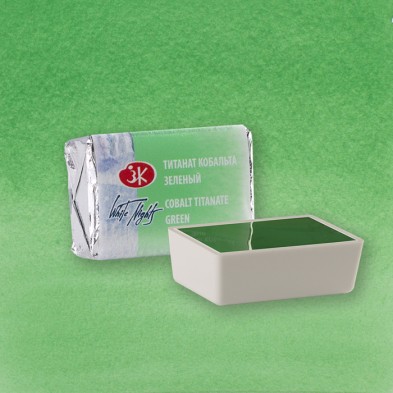 Materiais Belas Artes - Aquarelas White Nights em godet Titanato verde cobalto 765 | totenart.com
