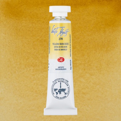 Materiais Belas Artes - Aquarelas White Nights no tubo 10 ml. Óxido de ferro amarelo 270 | totenart.com