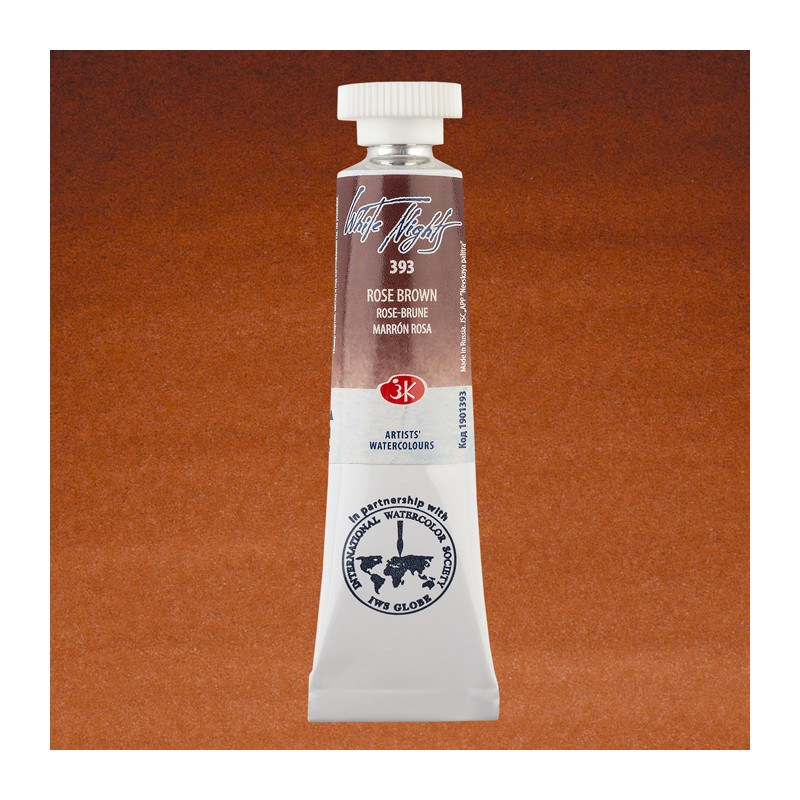 Materiais Belas Artes - Aquarelas White Nights no tubo 10 ml. Rosa Castanho 393 | totenart.com