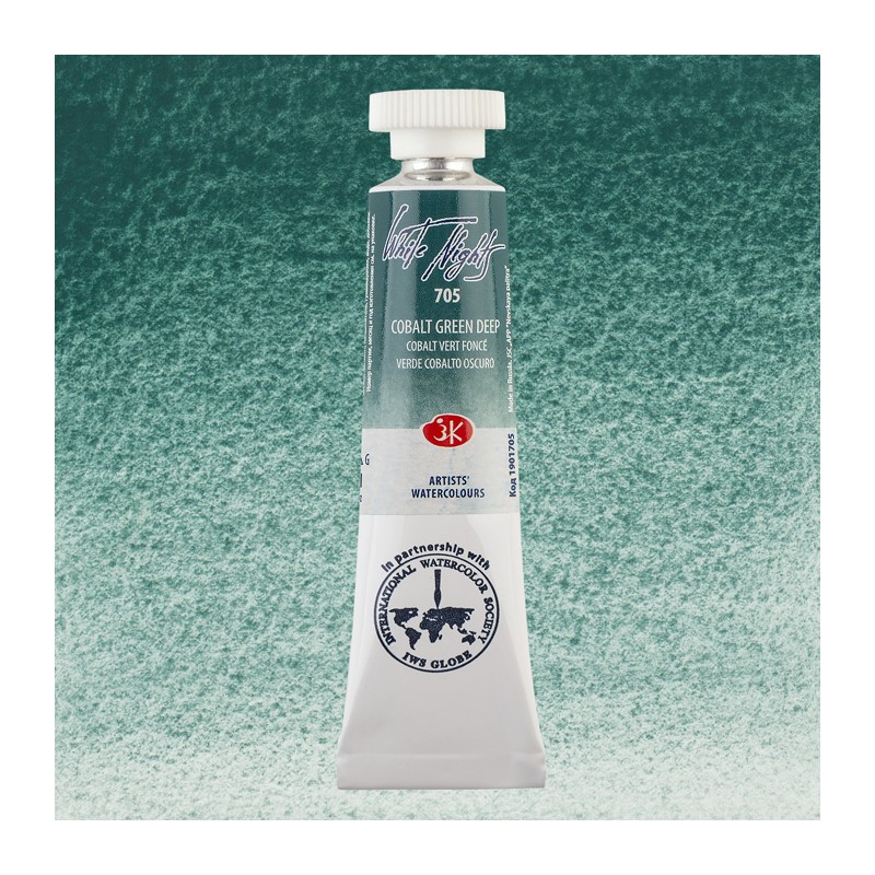 Materiais Belas Artes - Aquarelas White Nights no tubo 10 ml. Verde cobalto escuro 705 | totenart.com