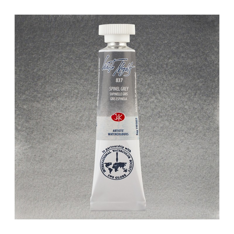 Materiais Belas Artes - Aquarelas White Nights no tubo 10 ml. Cinza Espinélio 837 | totenart.com